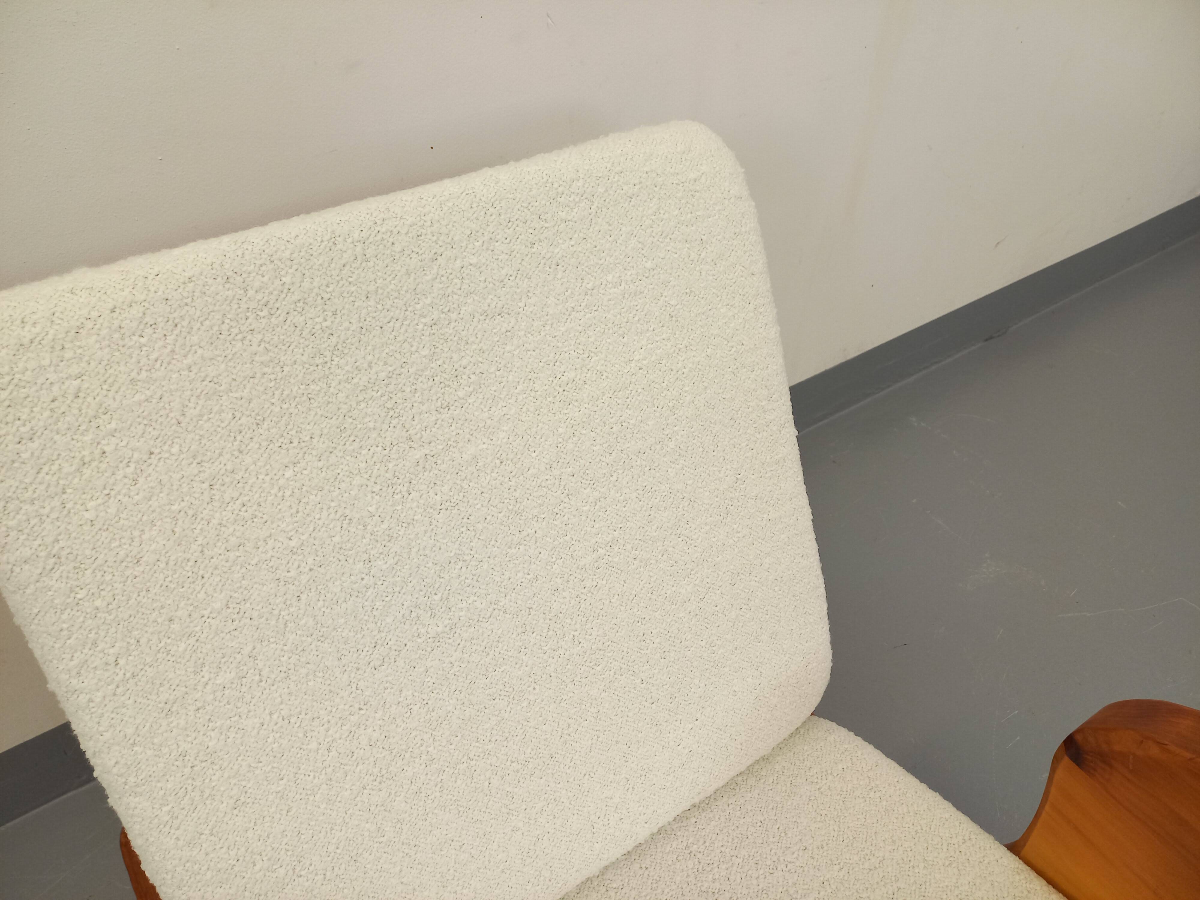 Brutalist rocking chair "sled" vintage