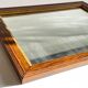 Art deco mirror 1920 wood and silver vintage