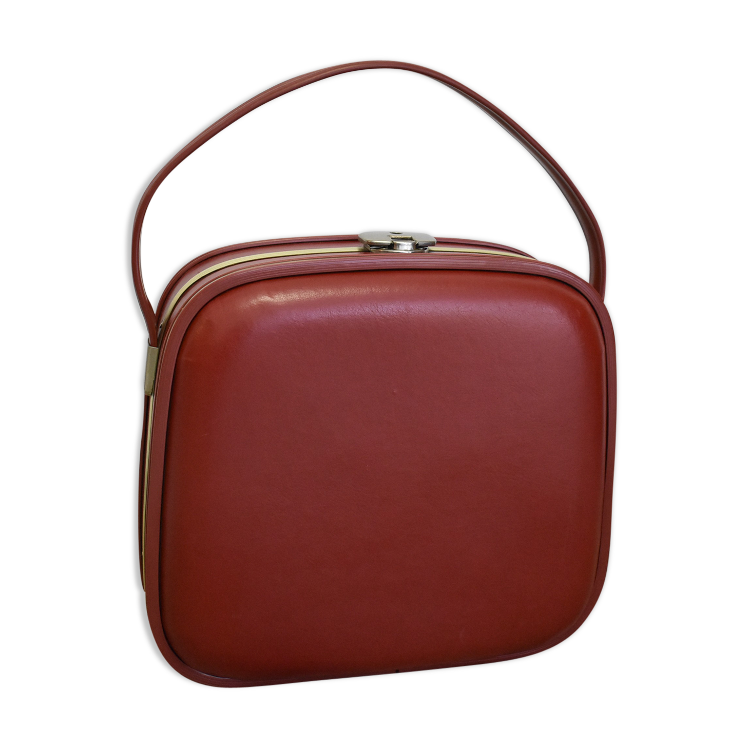Vintage red suitcase