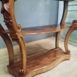 19th century Louis XV style console table in veneer wood