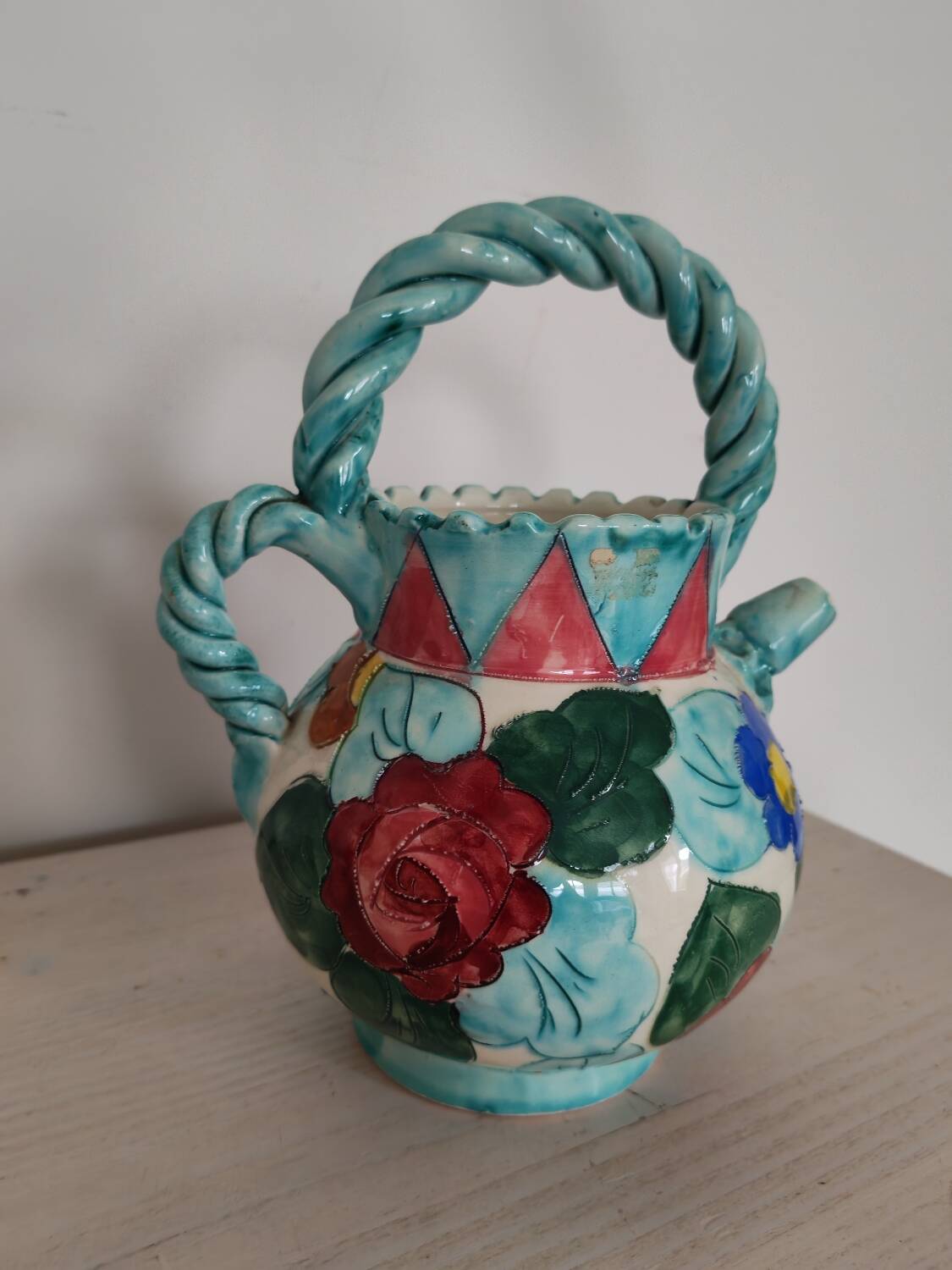 Ceramic carafe Longwy