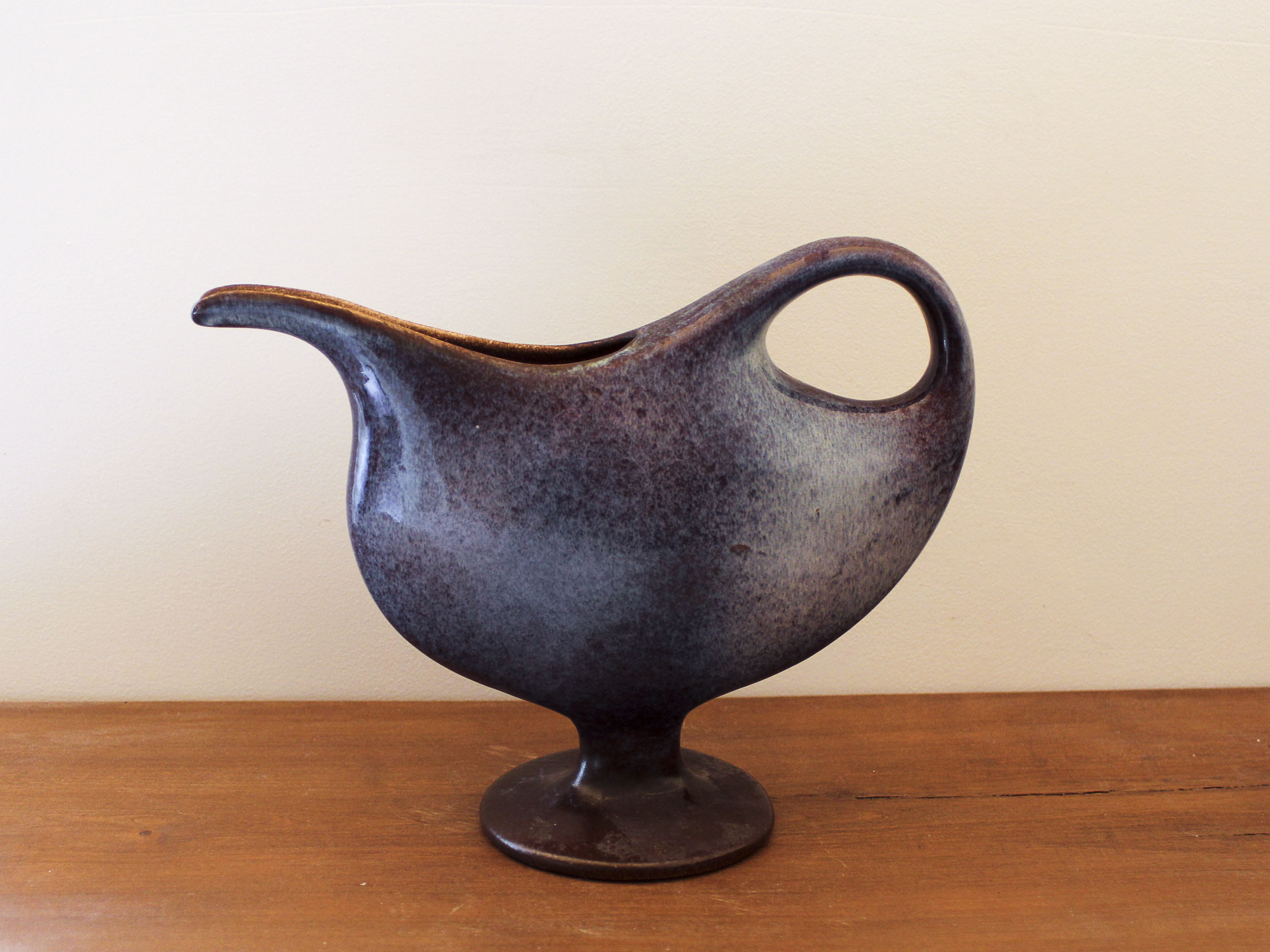 Fred and Andrée Stocker ceramic pouring vase 60s