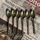 Set of 6 Vintage Gold Moka Spoons - Tableware - Coffee Spoons