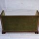 1950s, Danish 2-seater sofa, original green furniture velour, oak wood.