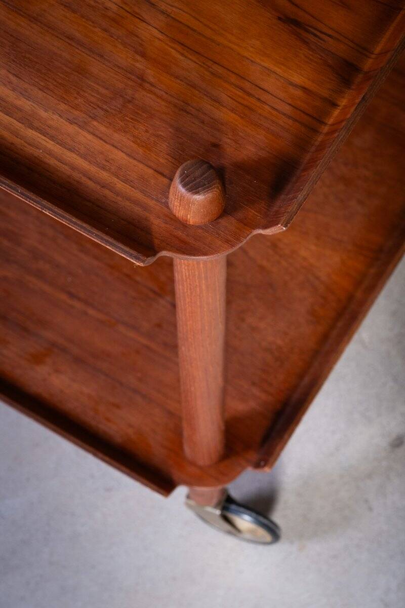 Teak Bar Cart by Poul Hundevad, 1960s