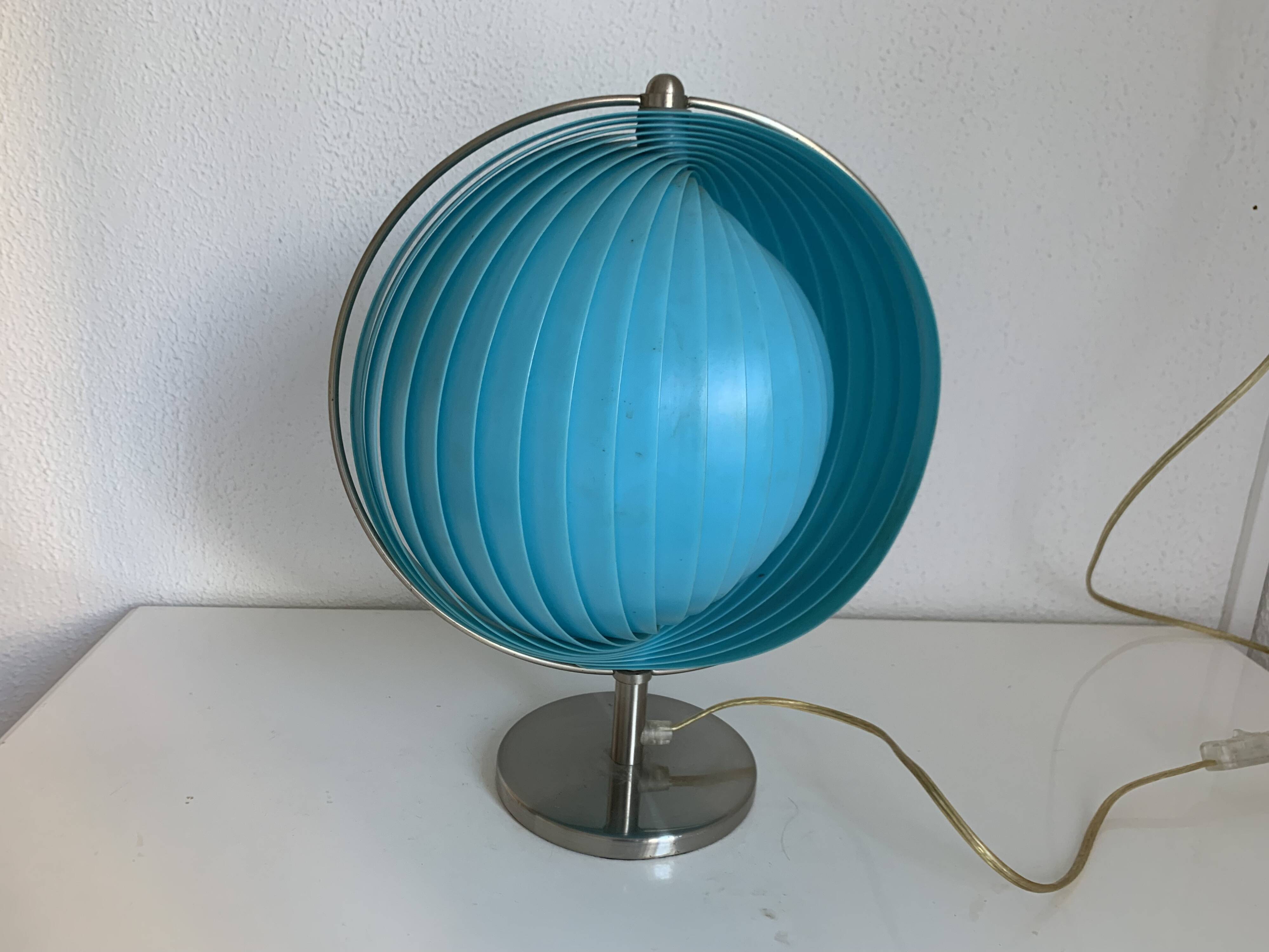 Lampe Kare Moon bleue, 1980