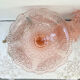 Vintage pink depression glass standing cut 50s