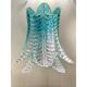 Contemporary Scenographic Set of Two Greeen "Felci" Murano Glass Wall Sconc