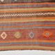 5x7 Tile Red & Grey Kilim Rug, Handwoven Vintage Kilim Rug, 140x221Cm