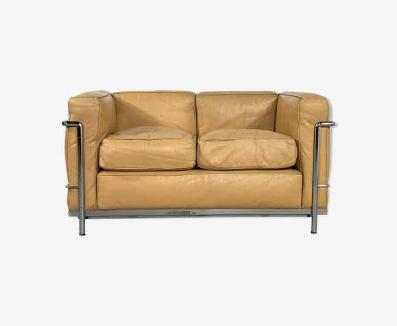 Sofa LC2 2 places by Le Corbusier for Cassina, 1970 | Selency
