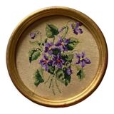Embroidery wall medallion