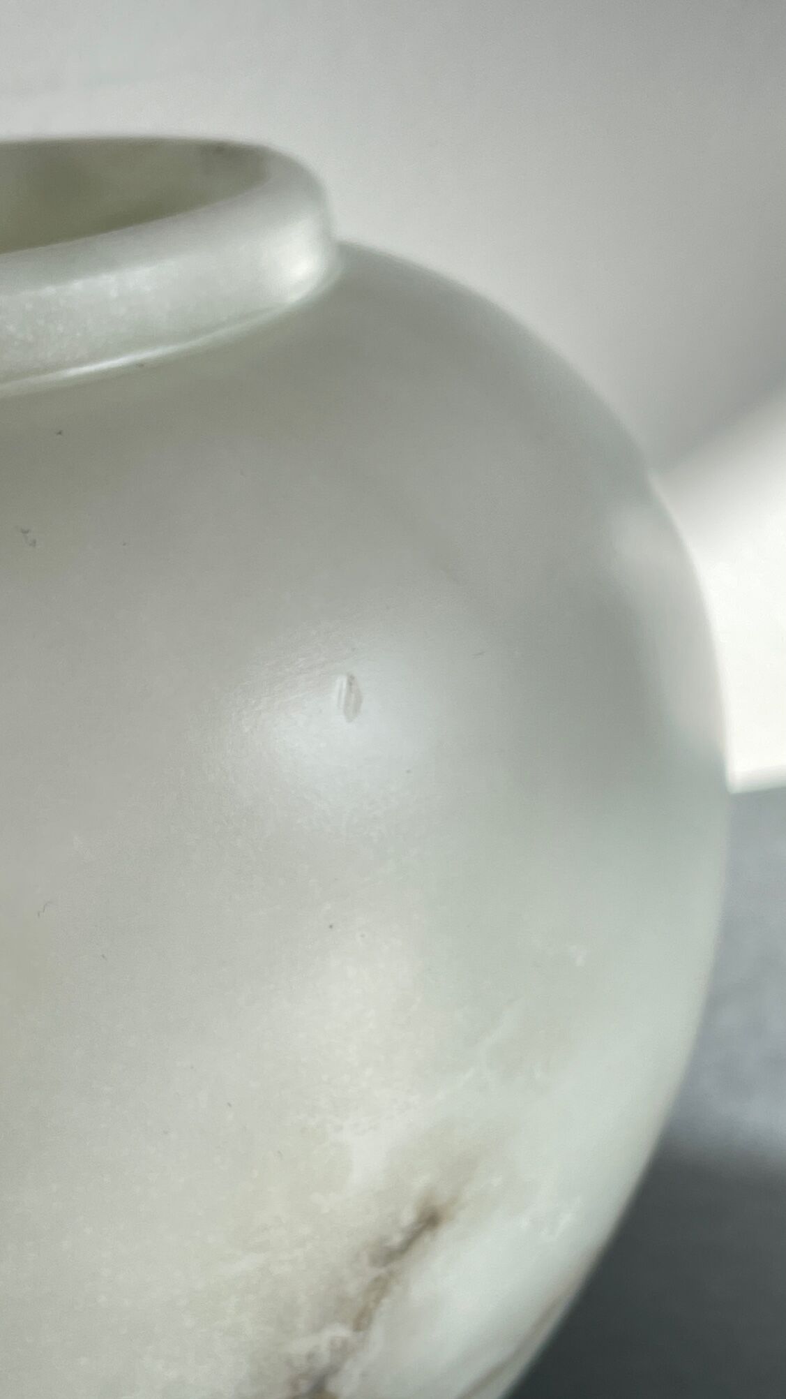 Vase shaped marble marble design 70s