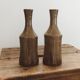 Duo of vases, stoneware soliflores • Vintage