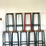 Set of 9 bar stools