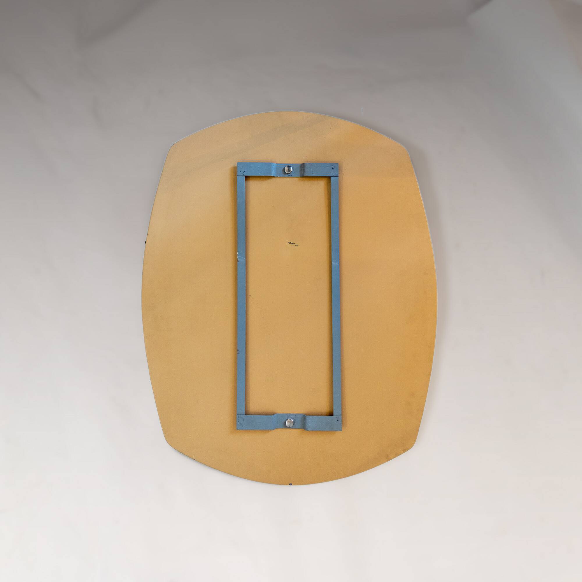 Miroir mural en verre biseauté de style mid-century moderne, Italie, années 1970