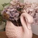 Pastel pink swan pot