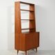Scandinavian teak bookcase with cabinet, 1950s–1960s