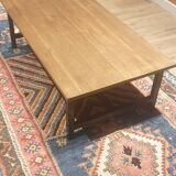 Solid oak coffee table