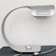 Brushed aluminum table lamp with pebble switch by Walter and Moretti 1970