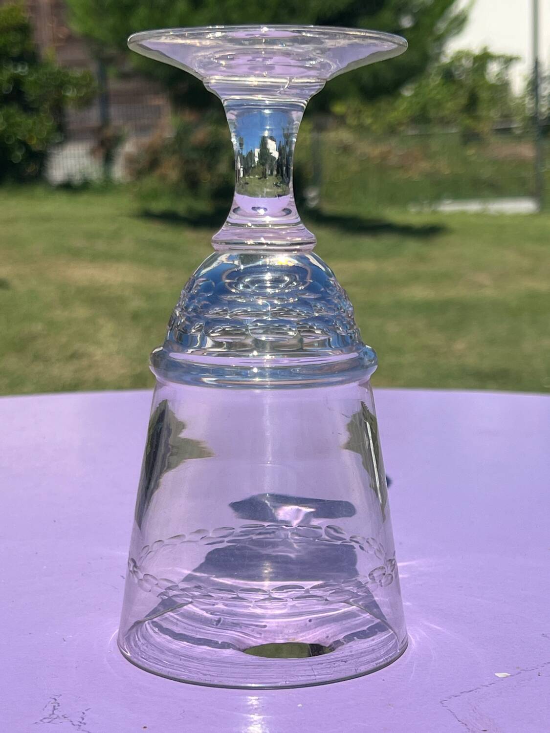 Ancien verre à absinthe verre soufflé XIXème