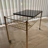 Vintage 60's vinyl side table/coffee table