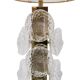 Pair of Murano glass and brass table lamps, Italy