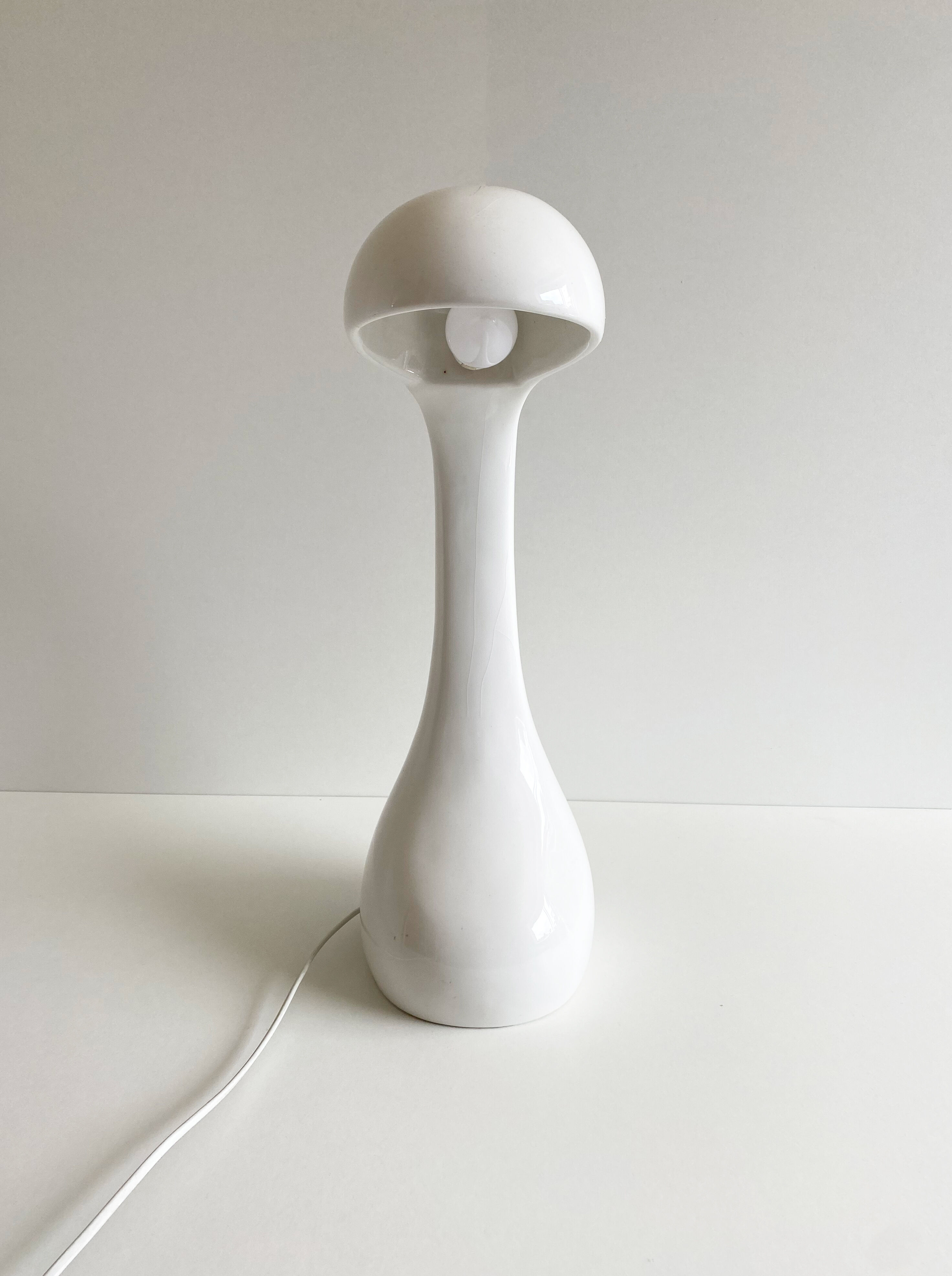 Space age spanish pottery table lamp, c.1960