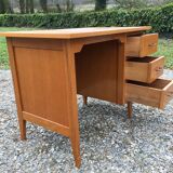 Vintage oak desk with 3 drawers