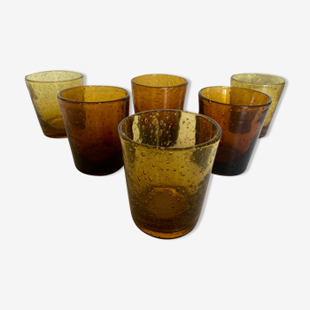 Set of 6 glasses from Biot 1960