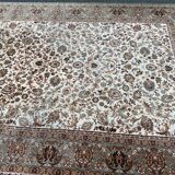 Persian rug beige wool flowers Faran Super 250x350cm Saint Maclou