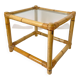 Vintage Italian Bamboo Coffee Table: MCM Boho Tiki Cane, 1960s