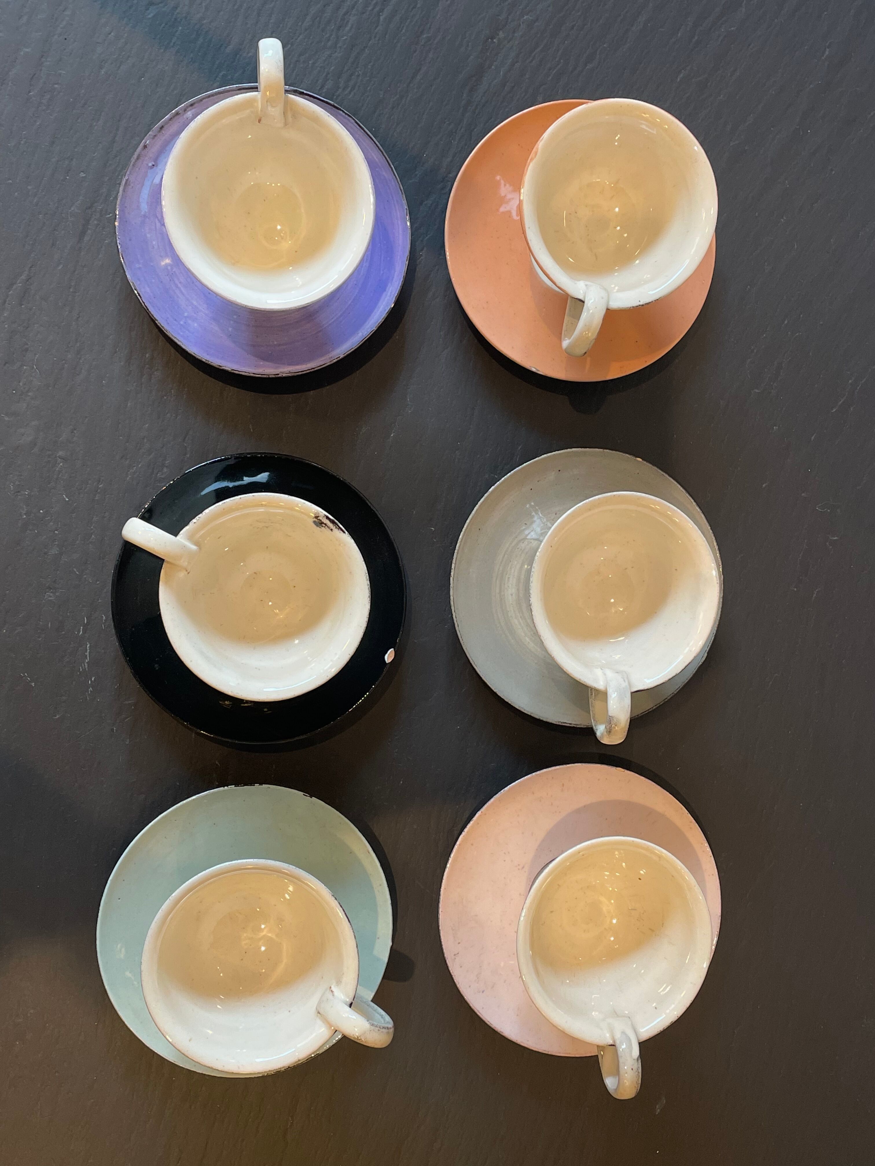 Set of 6 margrit Linck coffee cups