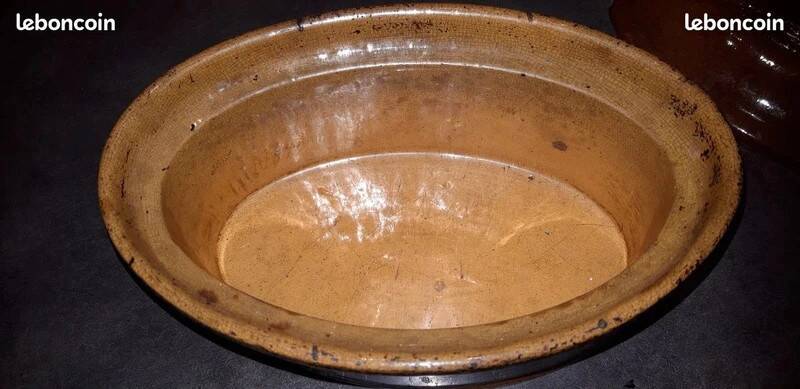 Vintage terracotta terrine with lid