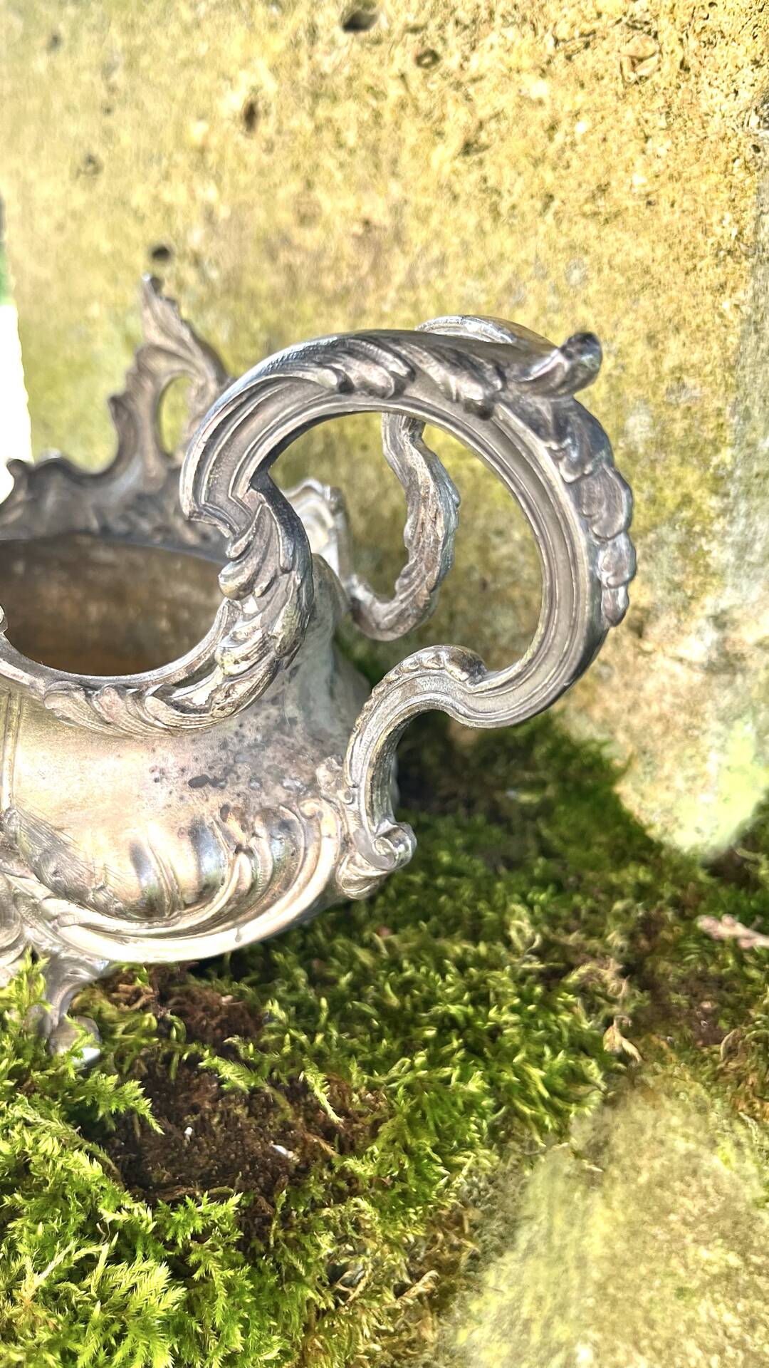 Silver Plated Jardinière, French Art Nouveau Centrepiece