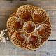 6 Sarreguemines oyster plates France in a slip