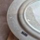 Antique oval plate, blue ironstone with floral decoration – 34 cm