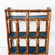 Etagère en rotin bleue