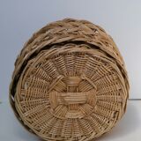 Children's basket in braided wicker