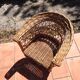 Vintage rattan children's armchair 1960