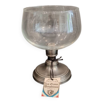 Coupe verre etain