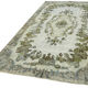 Tapis bleu anatolien antique noué à la main des années 1970 206 cm x 318 cm