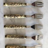 Set of 5 dessert forks 50s