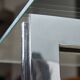 Sculpted Chrome Base Coffee Table with Glass Top