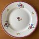 6 antique flat plates in Sarreguemines earthenware