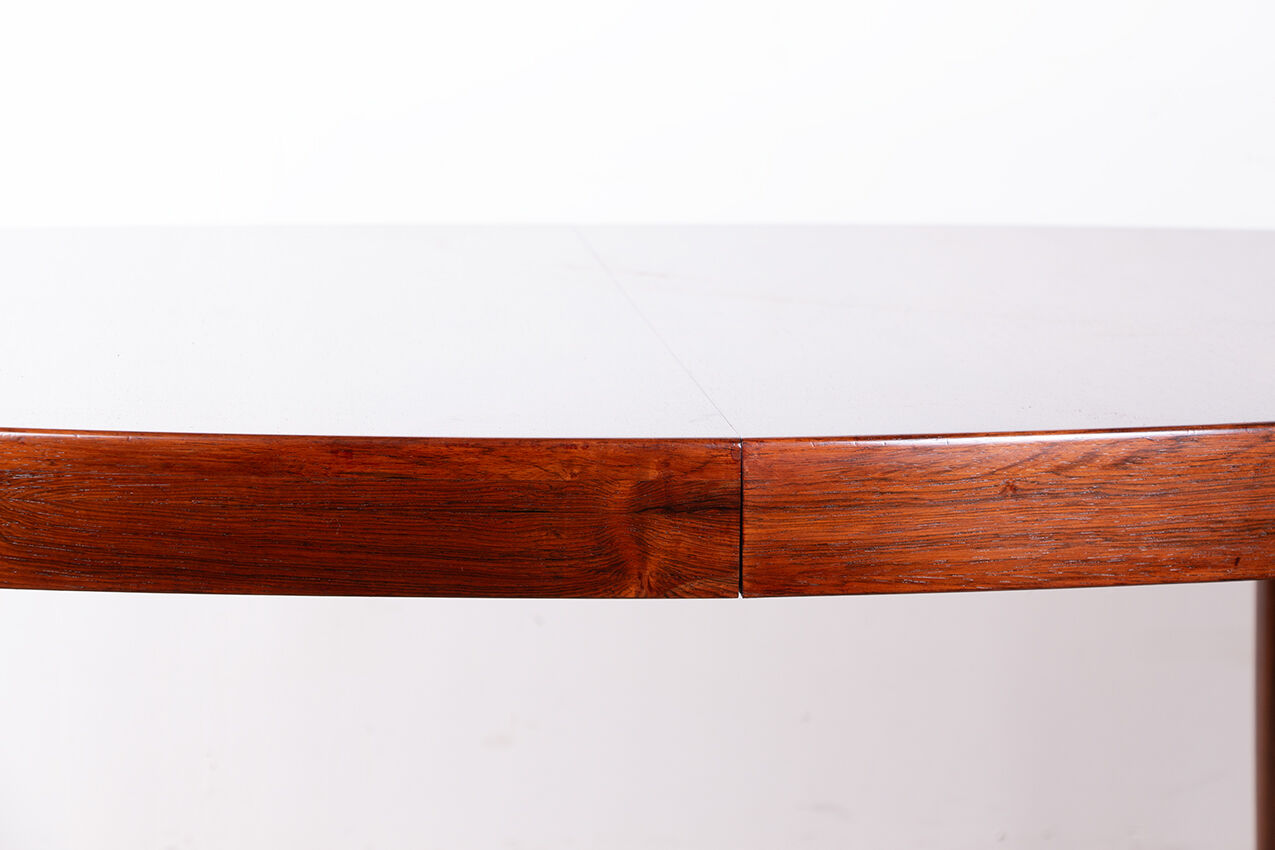Table de repas, ovale, extensible, Danoise en Palissandre, Harry Østergaard
