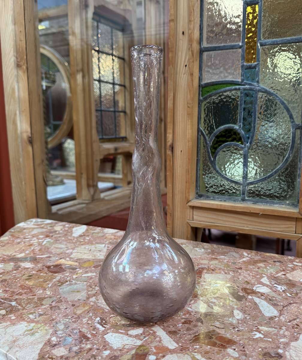 Single flower vase in blown glass BIOT