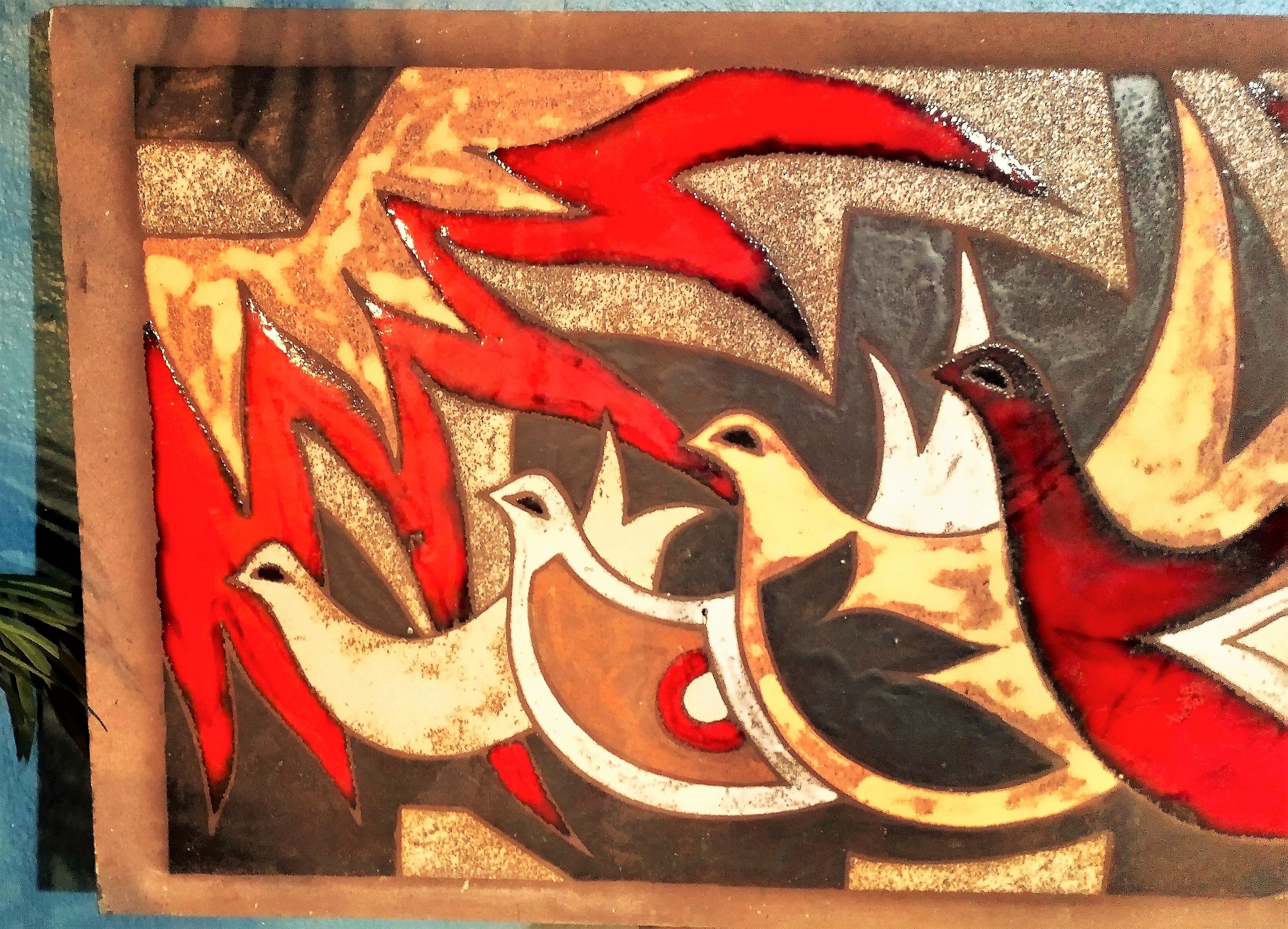 Wall plate Monsand 1950s