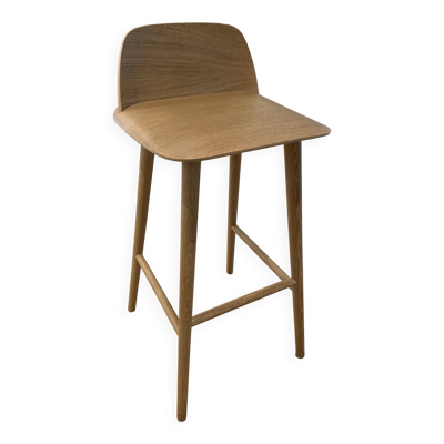 Tabouret haut - Nerd Barstool Chêne Muuto