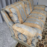 Jacquard fabric sofa with feather filling