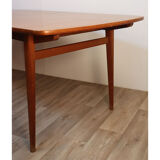 Scandinavian expandable teak dining table circa 1960